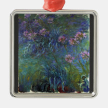 Lirios de la joyería de Claude Monet Ornamento Para Reyes Magos
