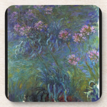 Lirios de la joyería de Claude Monet Posavasos De Bebida
