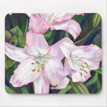 Lirios Mousepad Alfombrillas De Ratón
