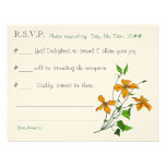 Lirios tigrados (tarjeta de contestación del boda) invitaciones personalizada