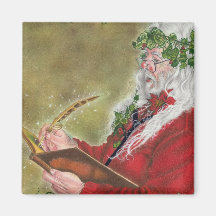 Lista del navidad de Papá Noel Imán De Frigorifico