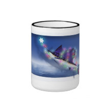 ¡Lit pacífico del pez volador para arriba!! Taza