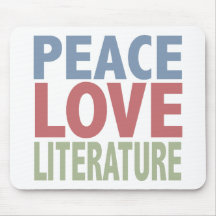 Literatura del amor de la paz tapetes de raton