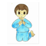 Little Boy de rogación Tarjeta Postal