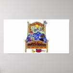 Little Boy dormido en cama Posters