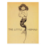 Little mermaid tarjeta postal
