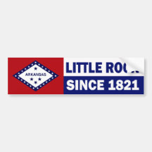 Little Rock, Arkansas desde 1821 Etiqueta De Parachoque