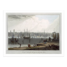 Liverpool, tomada del lado opuesto del riv postales