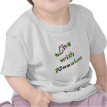 LiveWithPassion- (blanco) Camisetas