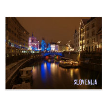 Ljubljana Eslovenia en diciembre Tarjetas Postales