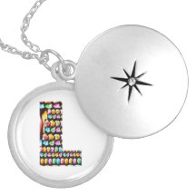 Ll inicial l amor expreso de Art101 HappyBirthday Colgantes Personalizados