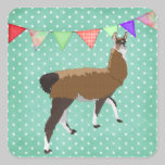 Llama afortunada pegatinas