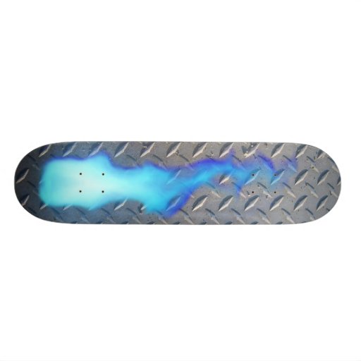 Llama azul de la placa del diamante patines 