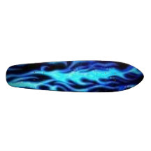 llama azul patineta personalizada