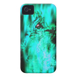 Llama de la aguamarina del tigre Case-Mate iPhone 4 carcasa