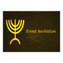 Llama de Menorah Invitacion Personal