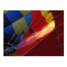 Llama del globo - festival del globo del aire cali postal