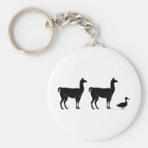 Llama, llama, pato llavero personalizado