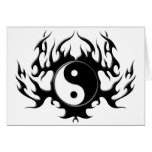 Llama oscura Yin-Yang Felicitacion