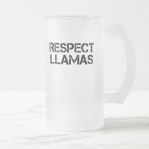 Llamas del respecto taza de café