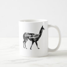 ¿Llamas del te de Como? Taza de café