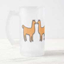 Llamas gemelas taza