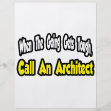 Llame a un arquitecto tarjetón