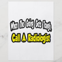 Llame a un radiólogo flyer personalizado