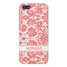 llamo por teléfono al modelo floral coralino conoc iPhone 5 fundas