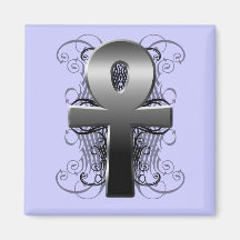 "Llave de la vida (Ankh)" en imán del cromo