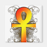 "Llave de la vida (Ankh)" en imán del oro