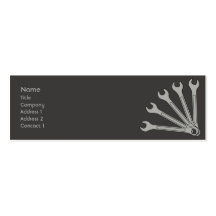 Llave - flaca plantilla de tarjeta de visita