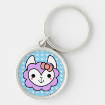 Llavero adorable de la llama de Kawaii