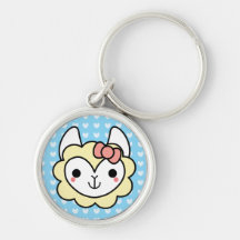 Llavero adorable de la llama de Kawaii