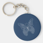 Llavero afiligranado de la mariposa en trullo