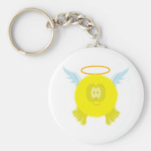 Llavero amarillo de Pom Pom PAL del ángel
