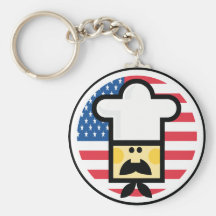 Llavero americano del estilo del cocinero