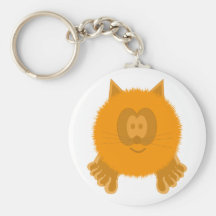 Llavero anaranjado de Pom Pom PAL del gato
