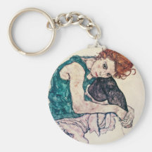 Llavero asentado Schiele de la mujer de Egon