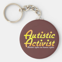 Llavero autístico del activista (oro)