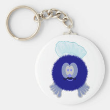 Llavero azul de Pom Pom PAL del cocinero