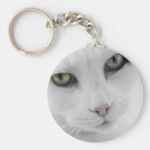 Llavero blanco del gato