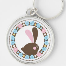Llavero caprichoso del conejito de pascua