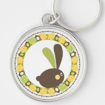Llavero caprichoso del conejito de pascua