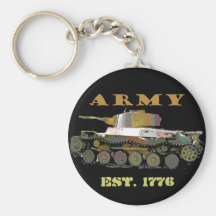 Llavero clásico del petrolero del ejército de Camo