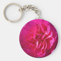 Llavero color de rosa fucsia
