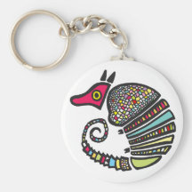 Llavero colorido del armadillo