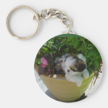 Llavero con el perrito de Shih Tzu