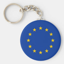 Llavero con la bandera de la unión europea