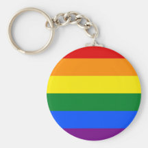 Llavero con la bandera del arco iris LGBT